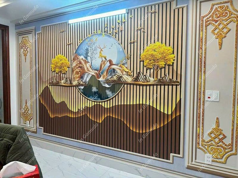 Tranh trang trí cho quán gội đầu đông y dưỡng sinh - Xưởng In Gamuda DS:014