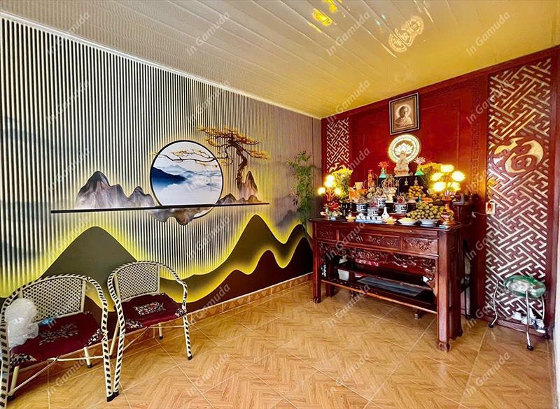 Tranh trang trí cho quán gội đầu đông y dưỡng sinh - Xưởng In Gamuda DS:013