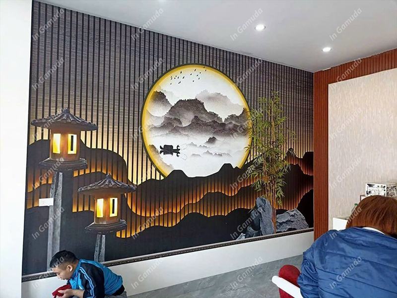 Tranh trang trí cho quán gội đầu đông y dưỡng sinh - Xưởng In Gamuda DS:011