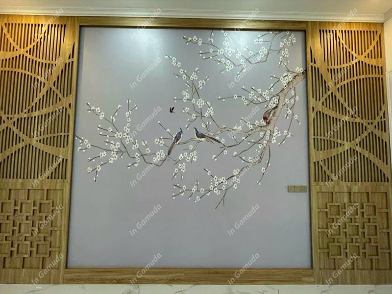 Tranh trang trí cho quán gội đầu đông y dưỡng sinh - Xưởng In Gamuda DS:008