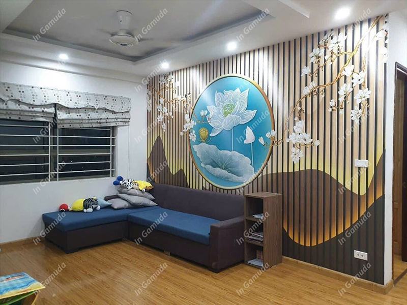 Tranh trang trí cho quán gội đầu đông y dưỡng sinh - Xưởng In Gamuda DS:007