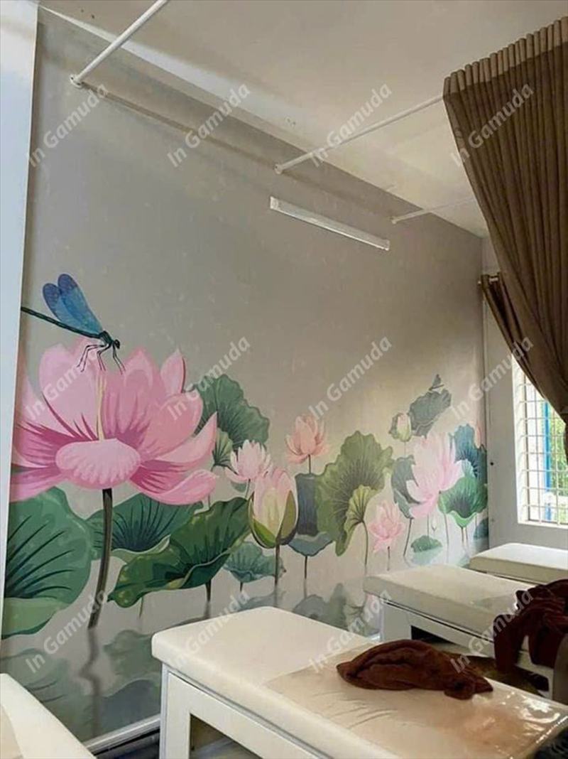 Tranh trang trí cho quán gội đầu đông y dưỡng sinh - Xưởng In Gamuda DS:006