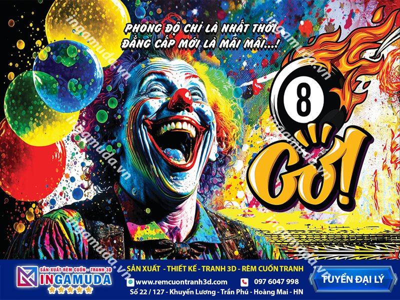 Tranh dán tường cho quán bi-a in hình ấn tượng độc đáo với nhiều mẫu mã lựa chọn