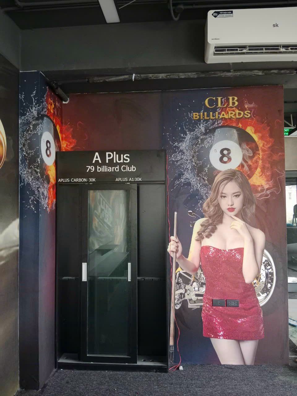 Tranh cho quán bi-a mẫu thi công thực tế vải lụa dán tường siêu bền đẹp - Xưởng In Gamuda MS:017