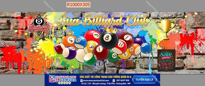 Tranh dán tường cho quán bi-a phong cách ninja rùa - Xưởng In Gamuda Sản Xuất Tuyển Đại Lý MS04