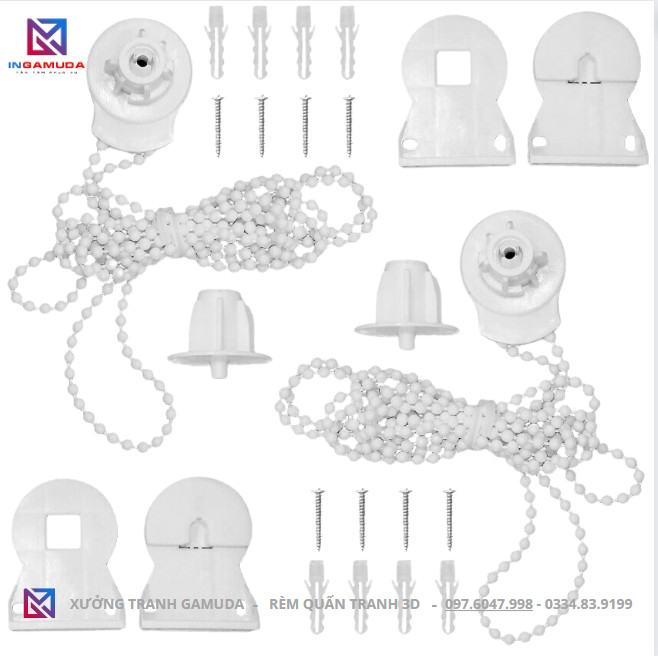 Bộ dung cụ lắp đặt rèm cuốn tranh tại nhà