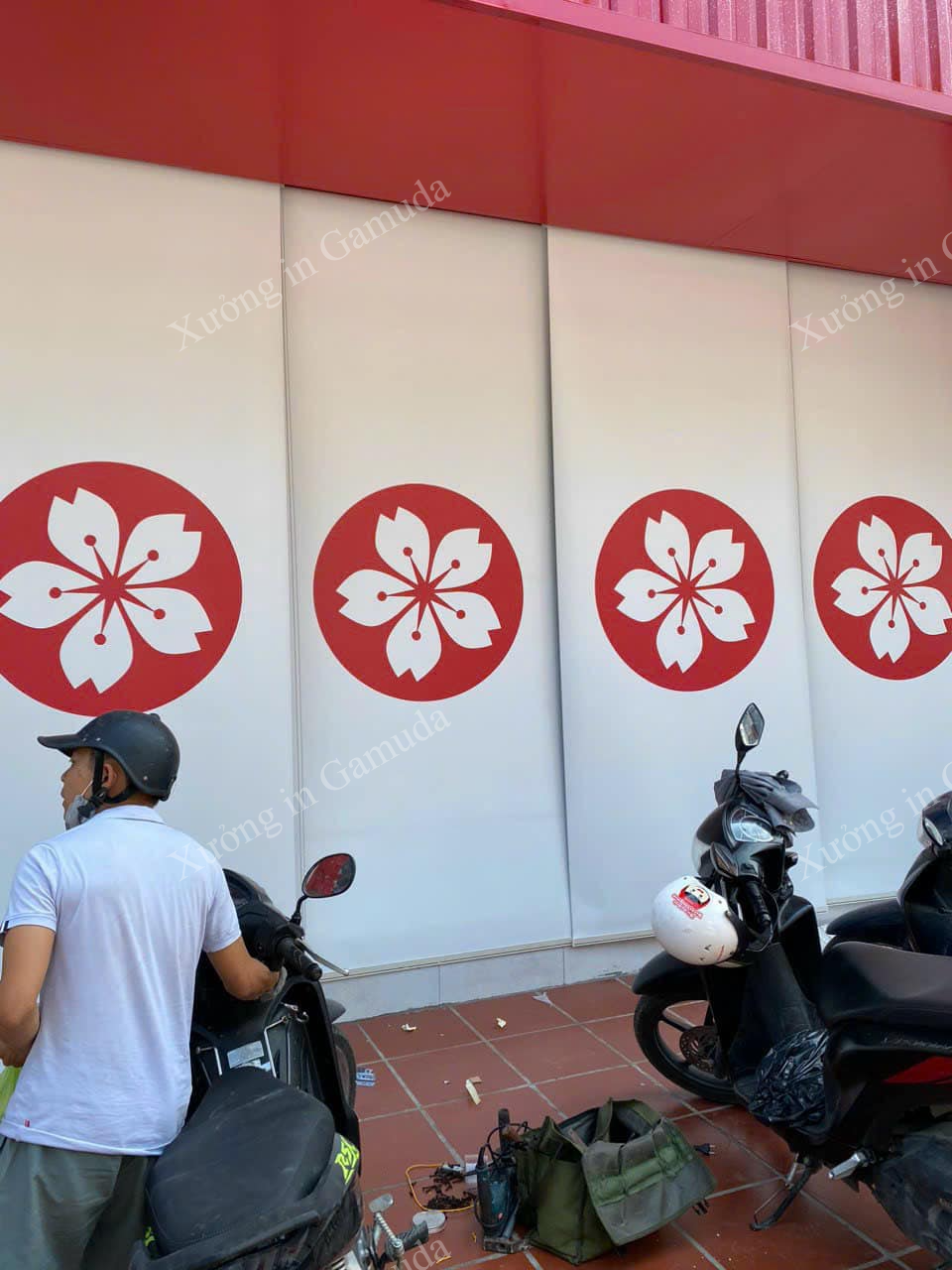 Sử dụng rèm in logo quảng bá thương hiệu đến gần hơn với khách hàng tại Hải Dương