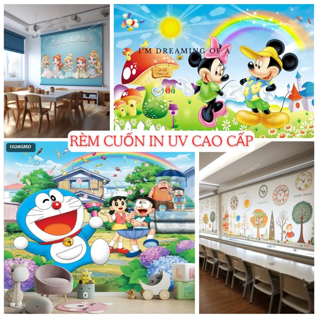 Rèm cuốn tranh cho trung tâm thương mại