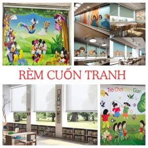 rèm cuốn tranh
