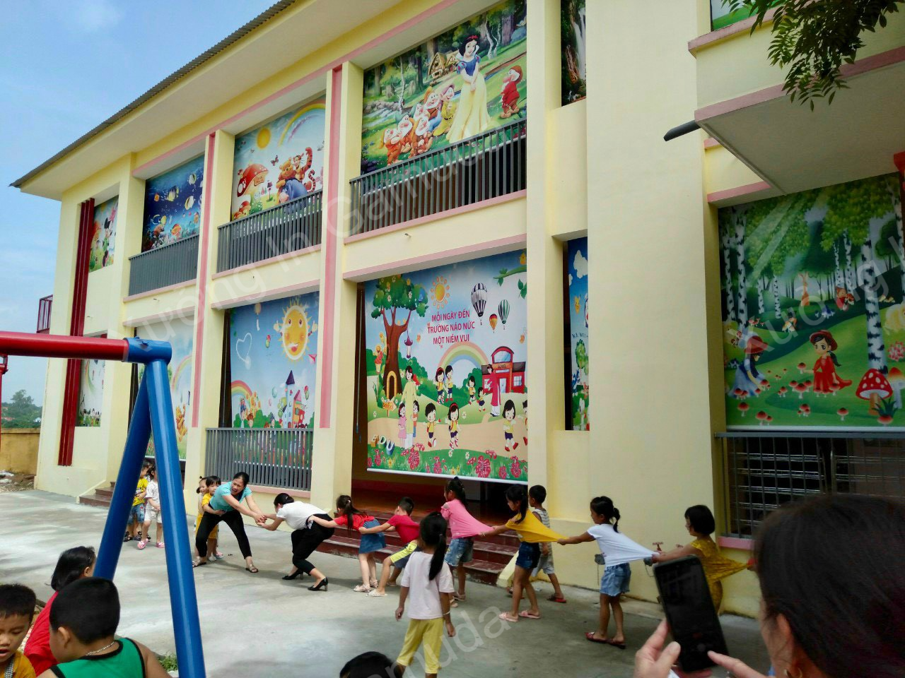 Rèm tranh mẫu thi công thực tế tại Thanh Hoá