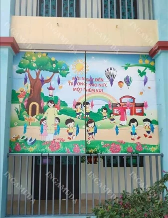 Mẫu thi công thực tế tại trường học