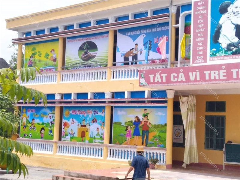Rèm tranh mẫu thi công thực tế tại Thanh Hoá