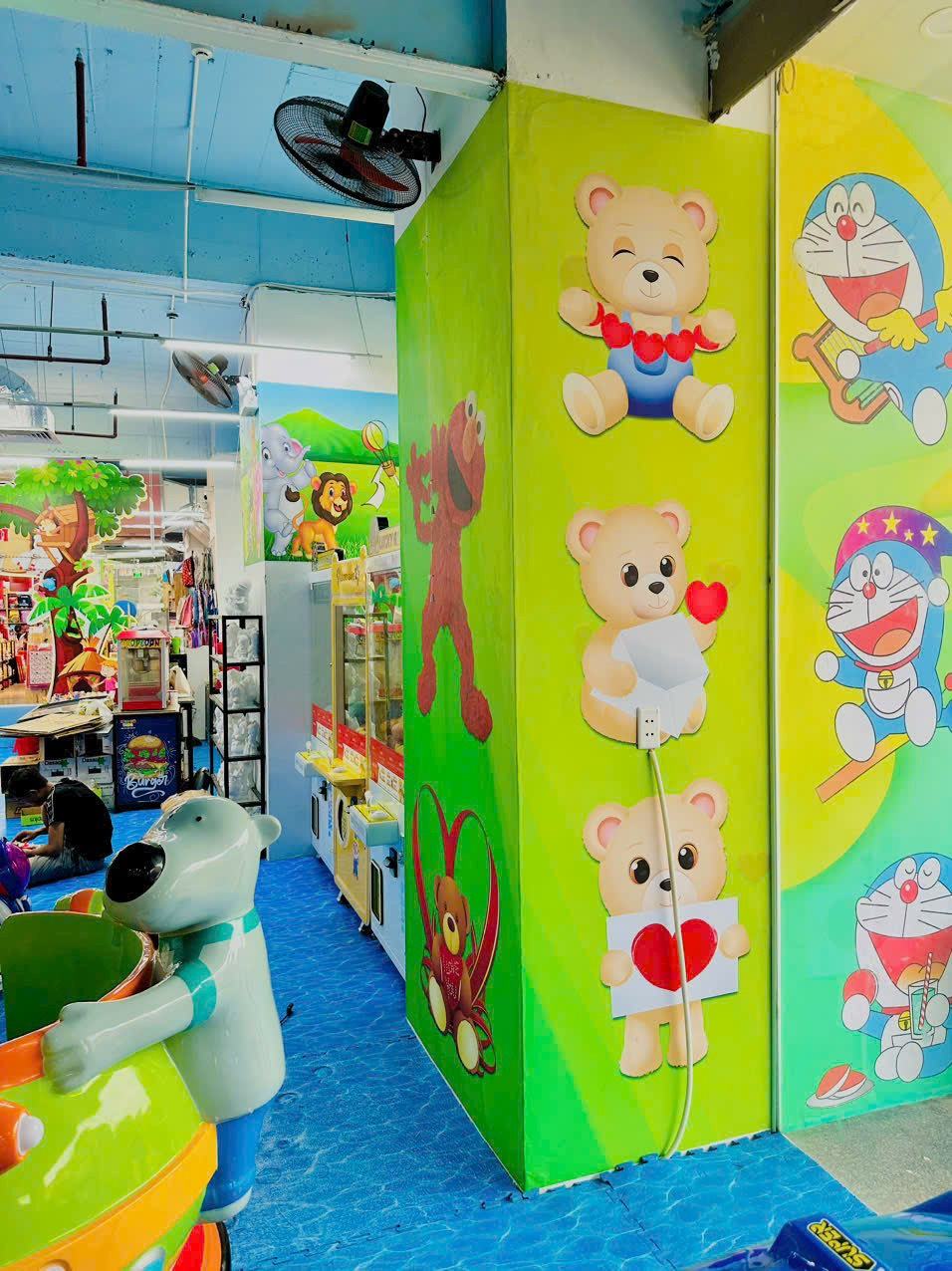 Tranh dán tường khu vực vui chơi - in ấn và sản xuất tại xưởng in Gamuda