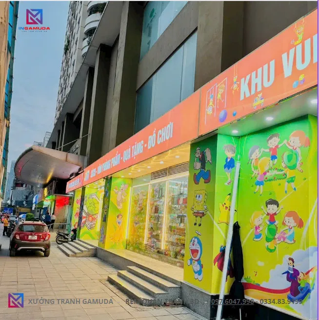 Mẫu thi công thực tế tại xưởng in Gamuda