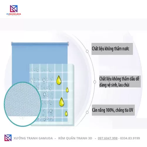 Công dụng của rèm cuốn tranh cản sáng cản nhiệt hiệu quả