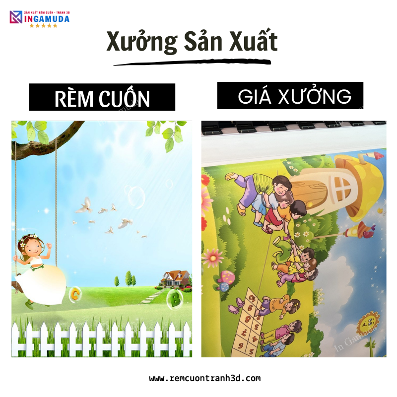 Rèm Cuốn Tranh Giá Xưởng – In Ấn Và Sản Xuất Tại Xưởng Rèm Gamuda Tuyển Đại Lý Phân Phối Toàn Quốc Giá Rẻ Nhất Năm 2024
