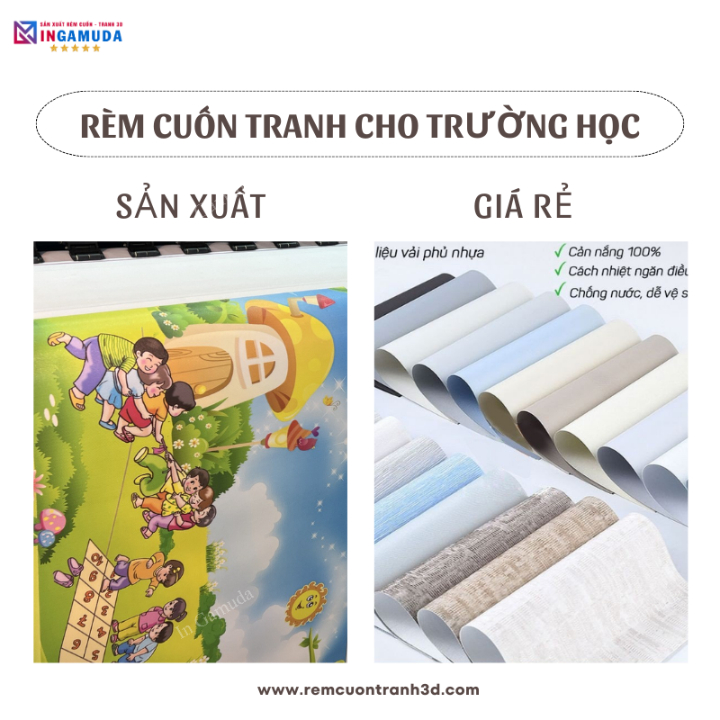 Rèm Cuốn Tranh Giá Xưởng – In Ấn Và Sản Xuất Tại Xưởng Rèm Gamuda Tuyển Đại Lý Phân Phối Toàn Quốc Giá Rẻ Nhất Năm 2024