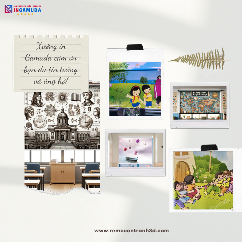 Rèm Cuốn Tranh Giá Xưởng – In Ấn Và Sản Xuất Tại Xưởng Rèm Gamuda Tuyển Đại Lý Phân Phối Toàn Quốc Giá Rẻ Nhất Năm 2024