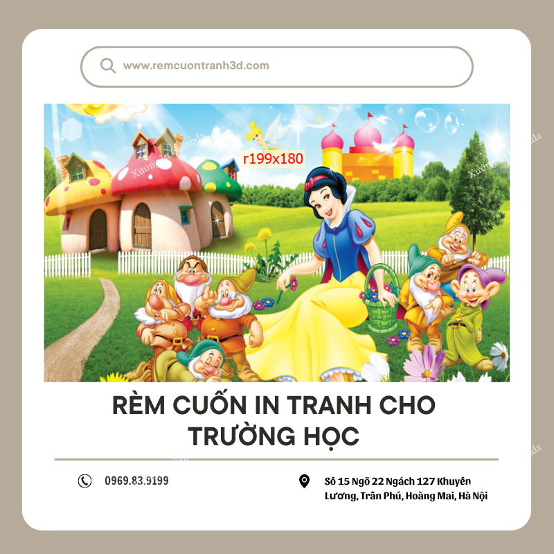 Rèm Cuốn Tranh Cho Lớp Học – In Ấn Và Sản Xuất Tại Xưởng Rèm Gamuda – Đơn Vị Sản Xuất Rèm Cuốn Số 1 Việt Nam Mở Cửa Đón Đại Lý Phân Phối