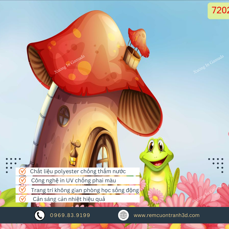 Rèm Cuốn Tranh Cho Lớp Học – In Ấn Và Sản Xuất Tại Xưởng Rèm Gamuda – Đơn Vị Sản Xuất Rèm Cuốn Số 1 Việt Nam Mở Cửa Đón Đại Lý Phân Phối