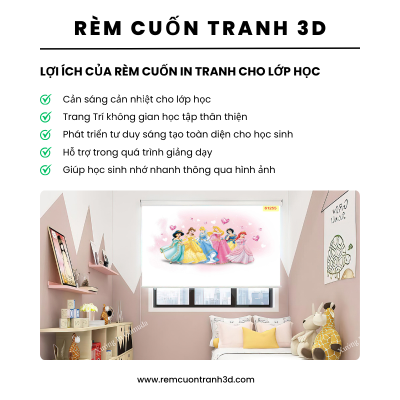 Rèm Cuốn Tranh Cho Lớp Học – In Ấn Và Sản Xuất Tại Xưởng Rèm Gamuda – Đơn Vị Sản Xuất Rèm Cuốn Số 1 Việt Nam Mở Cửa Đón Đại Lý Phân Phối