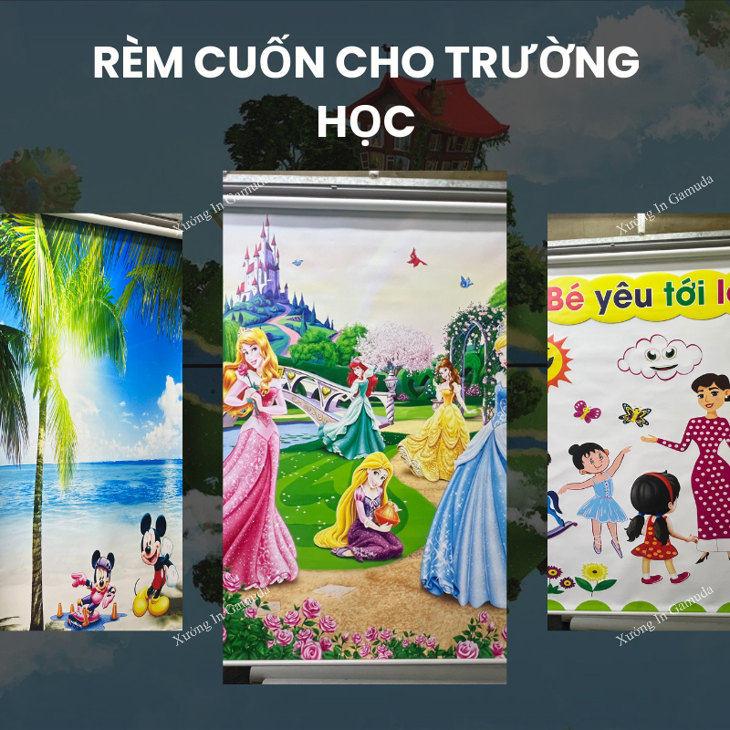 Rèm Cuốn Tranh Cho Lớp Học – In Ấn Và Sản Xuất Tại Xưởng Rèm Gamuda – Đơn Vị Sản Xuất Rèm Cuốn Số 1 Việt Nam Mở Cửa Đón Đại Lý Phân Phối