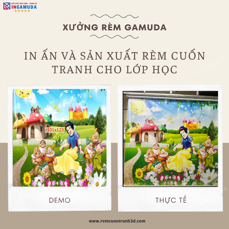 Rèm Cuốn Tranh Cho Trường Học – Thiết Kế Và Và In Ấn Tại Xưởng Rèm Gamuda – Đơn Vị Sản Xuất Và Phân Phối Rèm Cuốn Lớn Số 1 Việt Nam