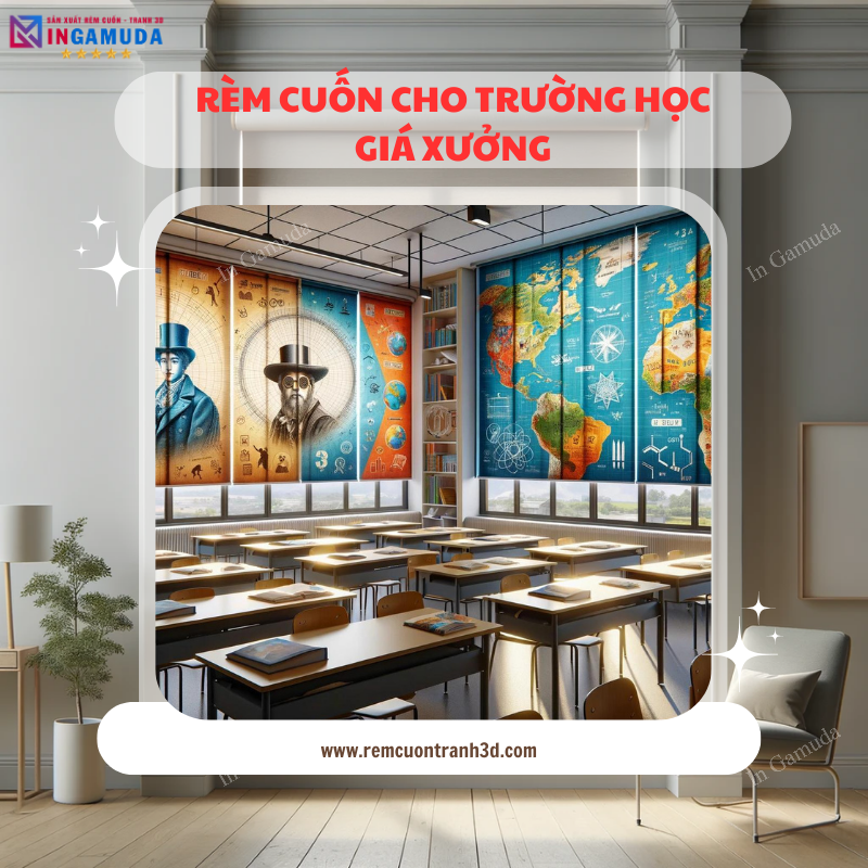 Rèm Cuốn Tranh Cho Trường Mầm Non – Thiết Kế Thi Công Lắp Đặt Toàn Quốc Tịa Xưởng In Gamuda – Vị Sản Xuất Rèm Cuốn Số 1 Việt Nam