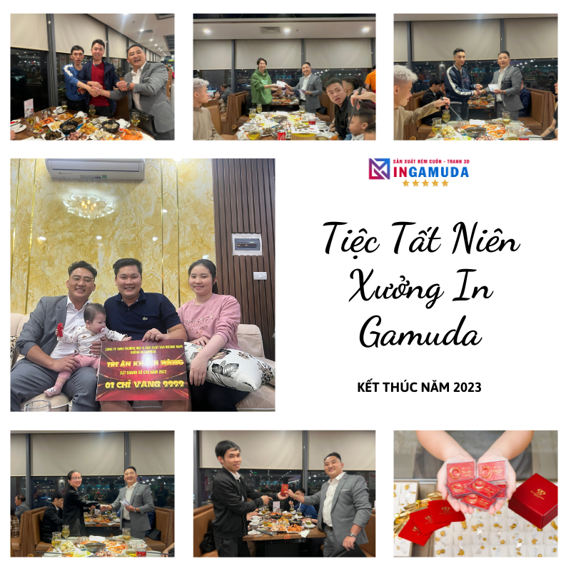 Tại Xưởng in Gamuda, Buổi Tất Niên Kết Thúc Năm 2023 Đã Diễn Ra Trong Không Khí Hân Hoan Và Phấn Khởi Của Anh Chị Em trong Công Ty Và Các Đại Lý