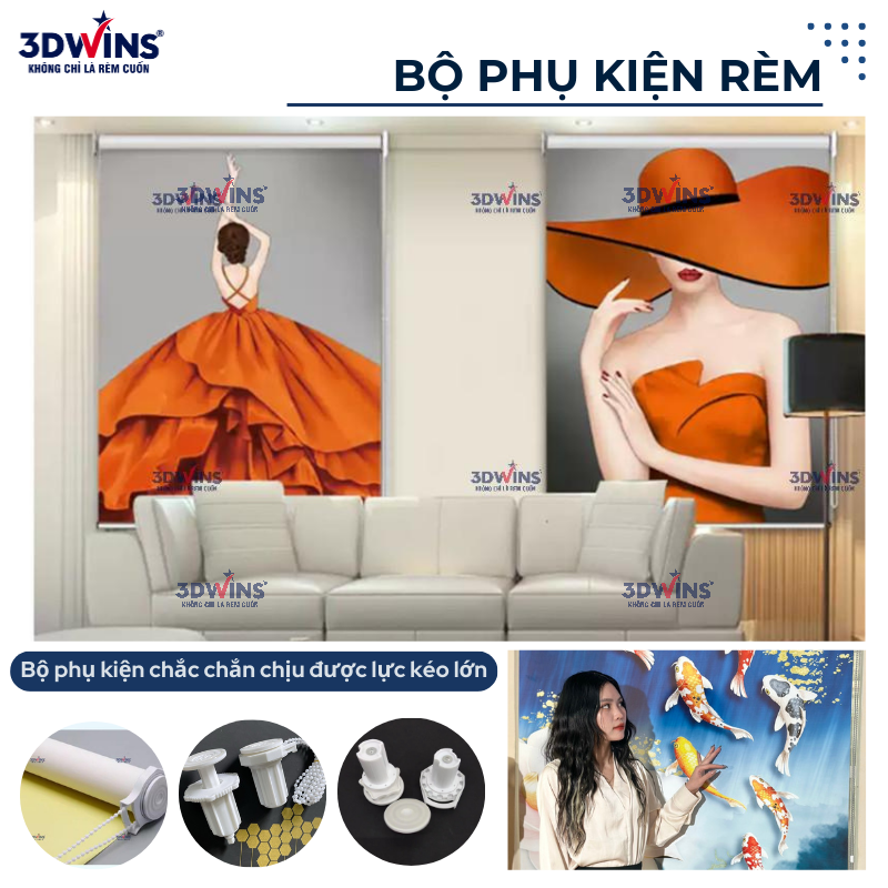 Cung Cấp Bộ Đầu Kéo Rèm Cuốn Không Khoan – Xưởng Rèm 3DWins Tiên Phong Đi Đầu Cung Ứng Những Bộ Sản Phẩm Cải Tiến Cho Rèm Cuốn Giá Tốt Nhất