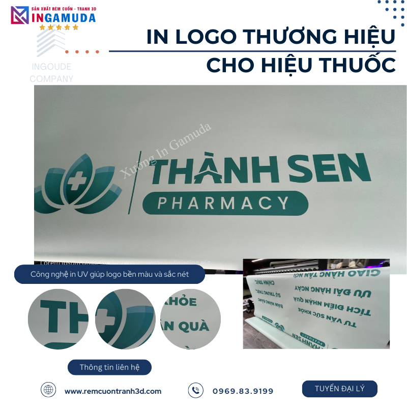 In Logo Và Chữ Quảng Cáo Thương Hiệu Cho Rèm Cuốn In Logo Hiệu Thuốc – Rèm Cuốn In Thương Hiệu Cho Hiệu Thuốc Sản Xuất Tại Xưởng In Gamuda Giá Rẻ Chất lượng Xu hướng 2024