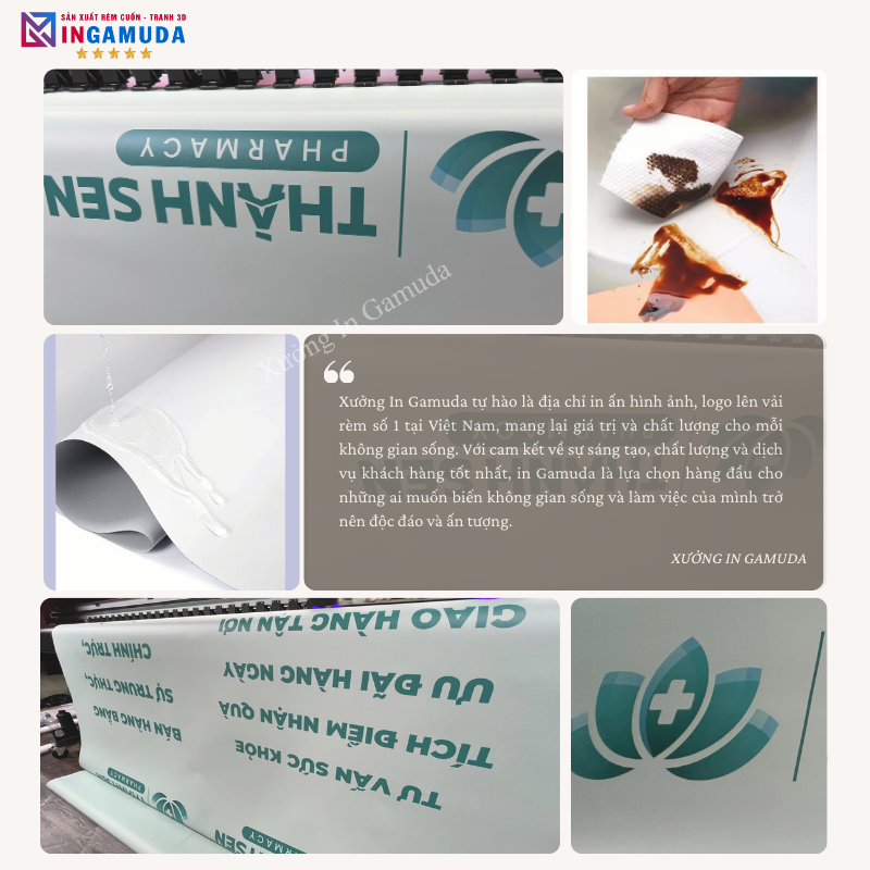 In Logo Và Chữ Quảng Cáo Thương Hiệu Cho Rèm Cuốn In Logo Hiệu Thuốc – Rèm Cuốn In Thương Hiệu Cho Hiệu Thuốc Sản Xuất Tại Xưởng In Gamuda Giá Rẻ Chất lượng Xu hướng 2024