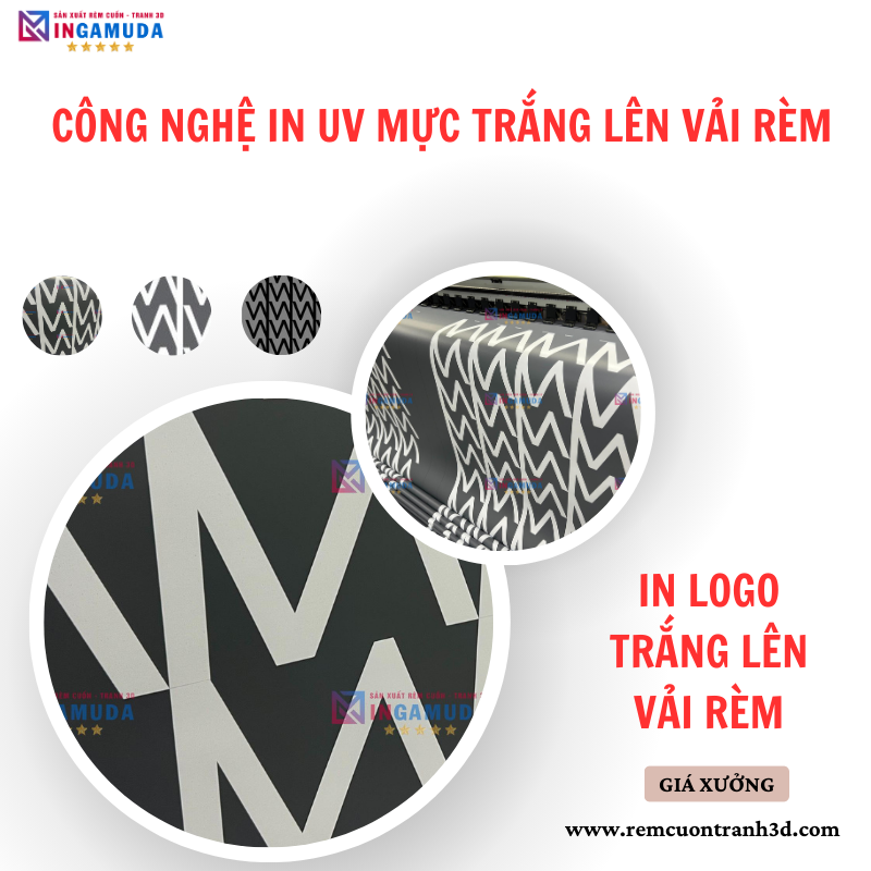 In Logo Trắng Lên Vải Rèm – Công Nghệ In UV Mực Trắng Cao Cấp Lên Mọi Chất Liệu Vải Rèm Tại Xưởng In Gamuda – Chuyên Gia Số 1 Về Công Nghệ In Ấn Lên Vải Rèm Với Mọi Yêu Cầu Khó – Công Nghệ In Logo Trắng Được Sản Xuất Tại Xưởng In Gamuda Có Nhiều Năm Kinh Nghiệm