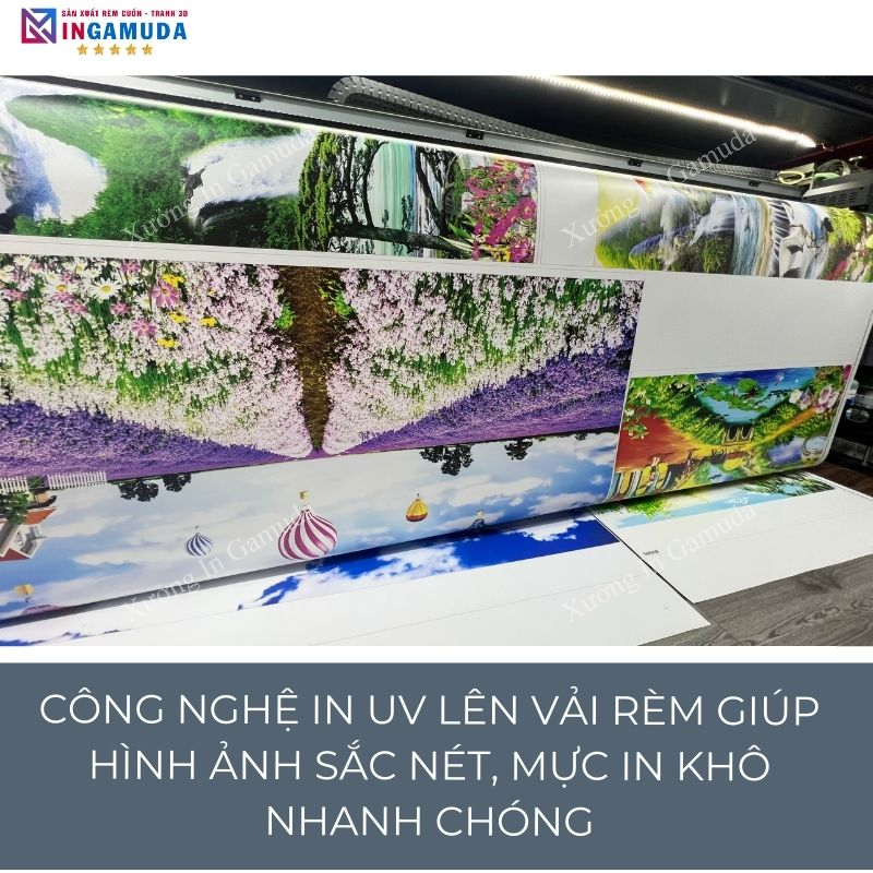 Tìm Hiểu Về Công Nghệ In UV Lên Vải Rèm – In Ấn Sắc Nét Rèm Cuốn Tại Xưởng In Gamuda Công Nghệ In UV Hiện Đại Nhất