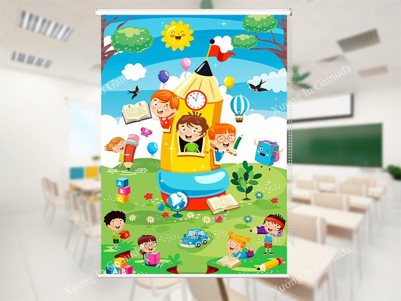 Rèm Cuốn Cho Trường Học Những Mẫu Rèm Cuốn Tranh Cho Trường Học Trang Trí Lớp Học Đẹp Nhất Được Lựa Chọn Trong Năm 2024