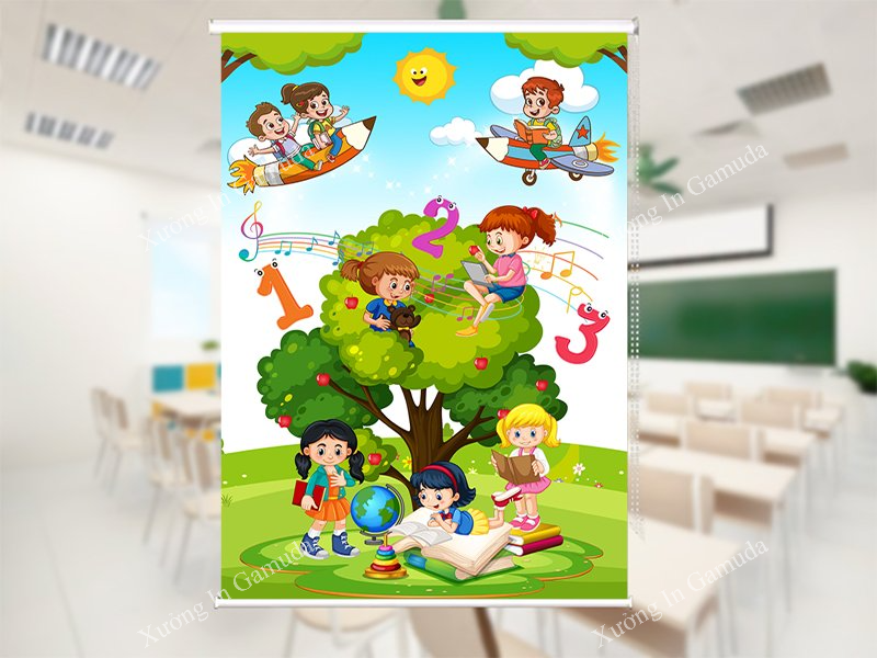 Rèm Cuốn Cho Trường Học Những Mẫu Rèm Cuốn Tranh Cho Trường Học Trang Trí Lớp Học Đẹp Nhất Được Lựa Chọn Trong Năm 2024