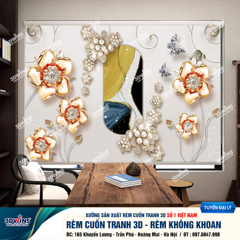 Tổng Hợp +45 Mẫu Rèm Cuốn Không Khoan In Tranh 3D Cho Quán Spa Đông Y Dưỡng Sinh Giá Rẻ Tại Xưởng Rèm 3DWins