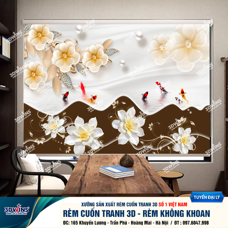 Tổng Hợp +45 Mẫu Rèm Cuốn Không Khoan In Tranh 3D Cho Quán Spa Đông Y Dưỡng Sinh Giá Rẻ Tại Xưởng Rèm 3DWins