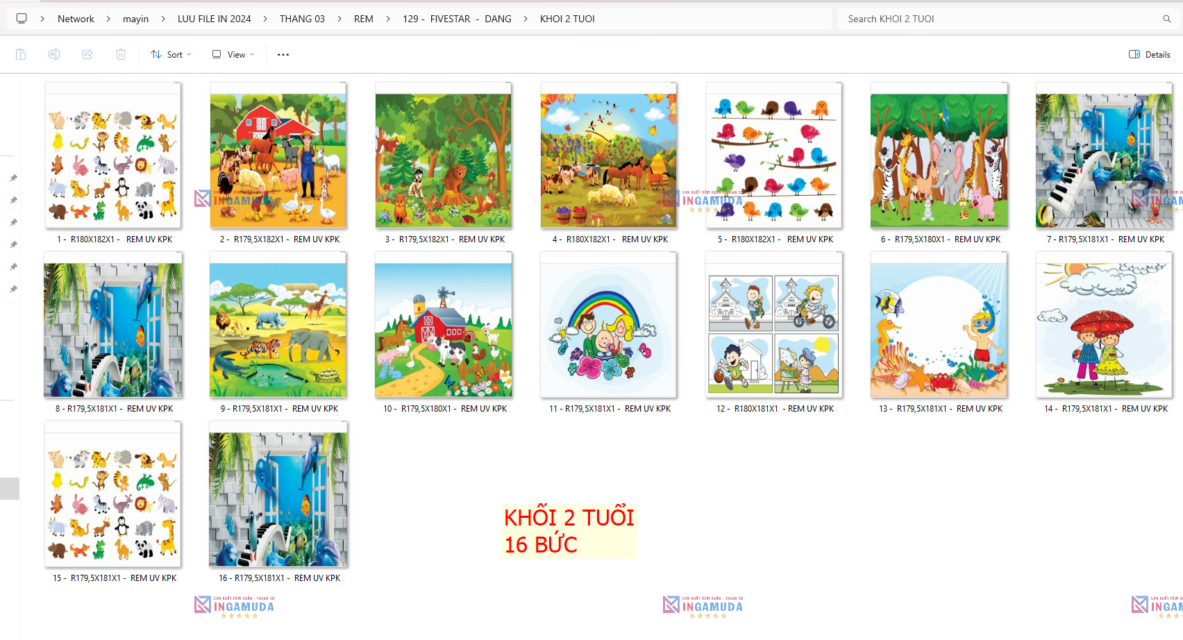 Thiết kế và in ấn rèm cuốn in tranh cho trường học