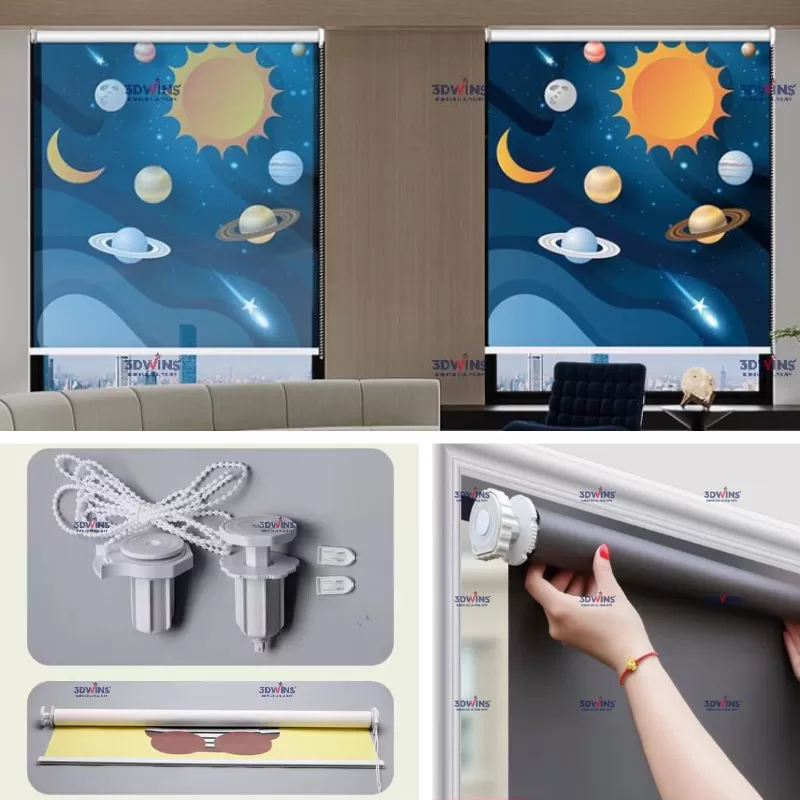 Tìm Hiểu Về Mẫu Rèm Cuốn Không Khoan Cho Quán Spa Đông Y Dưỡng Sinh Tại Xưởng Rèm 3DWins