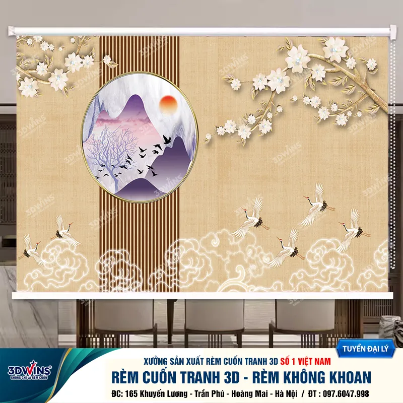 Rèm Cuốn Không Khoan Tường Cho Quán Spa, Đông Y, Dưỡng Sinh Phù Hợp Với Mọi Không Gian Trong Quán Tại Xưởng Rèm 3DWins