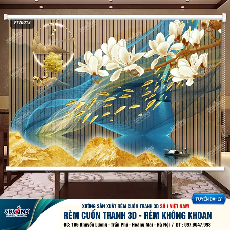 Tổng Hợp Các Mẫu Rèm Cuốn Không Khoan Cho Quán Spa, Dưỡng Sinh, Đông Y Đa Dạng Các Mẫu Mã Thiết Kế Tại Xưởng Rèm 3DWins