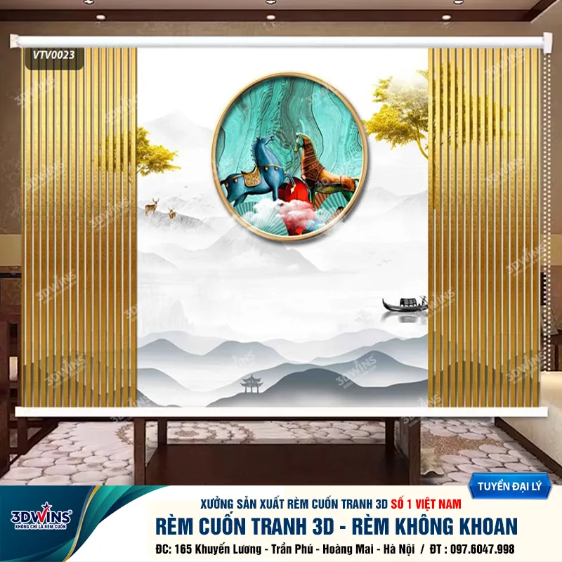 Tổng Hợp Các Mẫu Rèm Cuốn Không Khoan Cho Quán Spa, Dưỡng Sinh, Đông Y Đa Dạng Các Mẫu Mã Thiết Kế Tại Xưởng Rèm 3DWins
