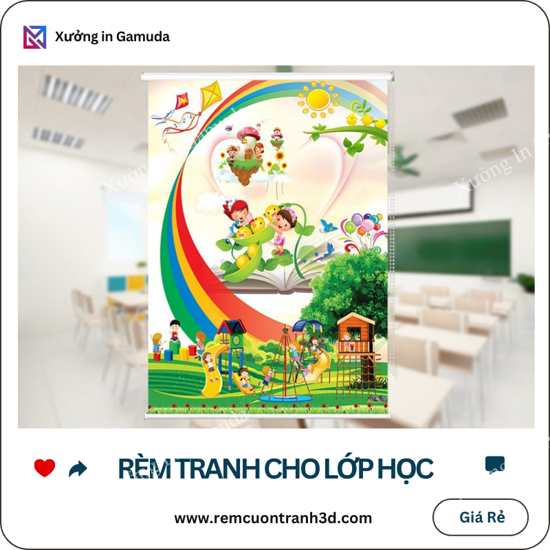 Rèm Cuốn Cho Lớp Học In Hình Ảnh Đẹp Các Mẫu Rèm Tranh Cho Trường Học Độc Đáo Và Ấn Tượng Nhất Năm Học 2024 Tại Xưởng In Gamuda
