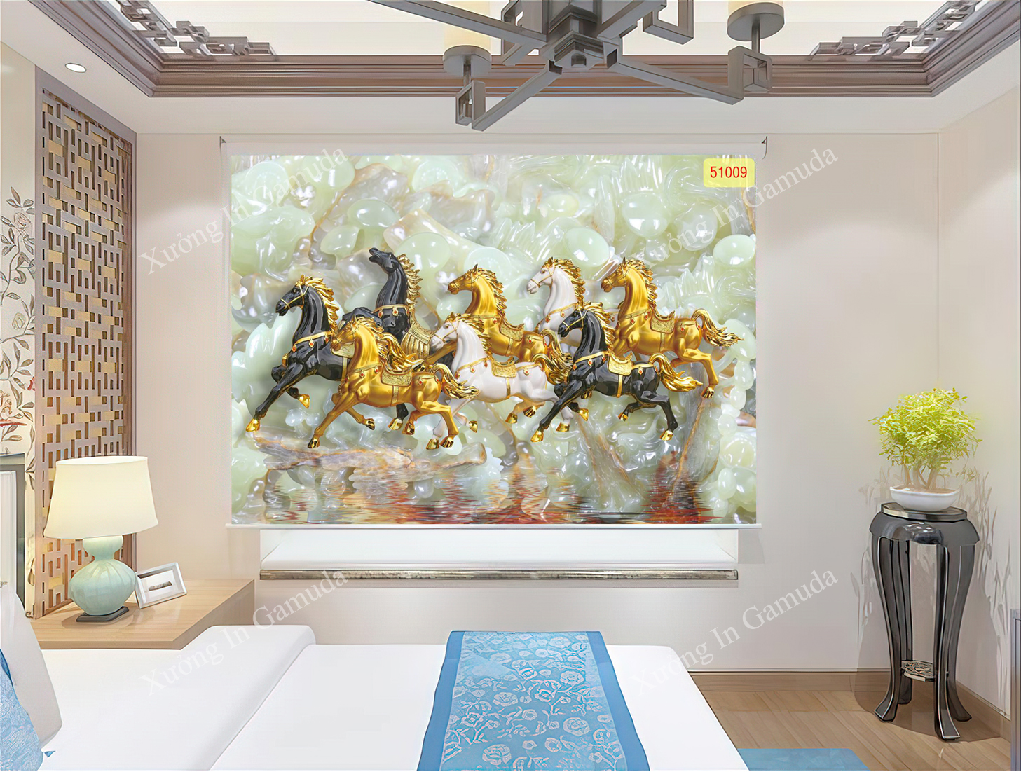 Rèm Cuốn 3D  Những Bức Tranh In Hình Mã Đáo Đẹp Nhất