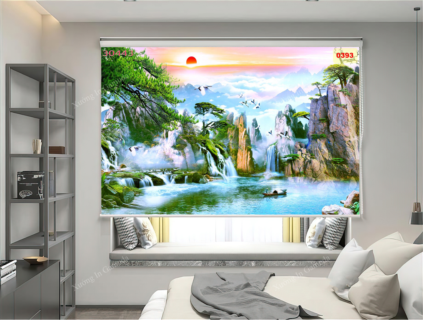 Tranh 3D In Họa Tiết Thiên Nhiên Tuyệt Đẹp Cùng Gam Màu Sáng Của Đất Trời