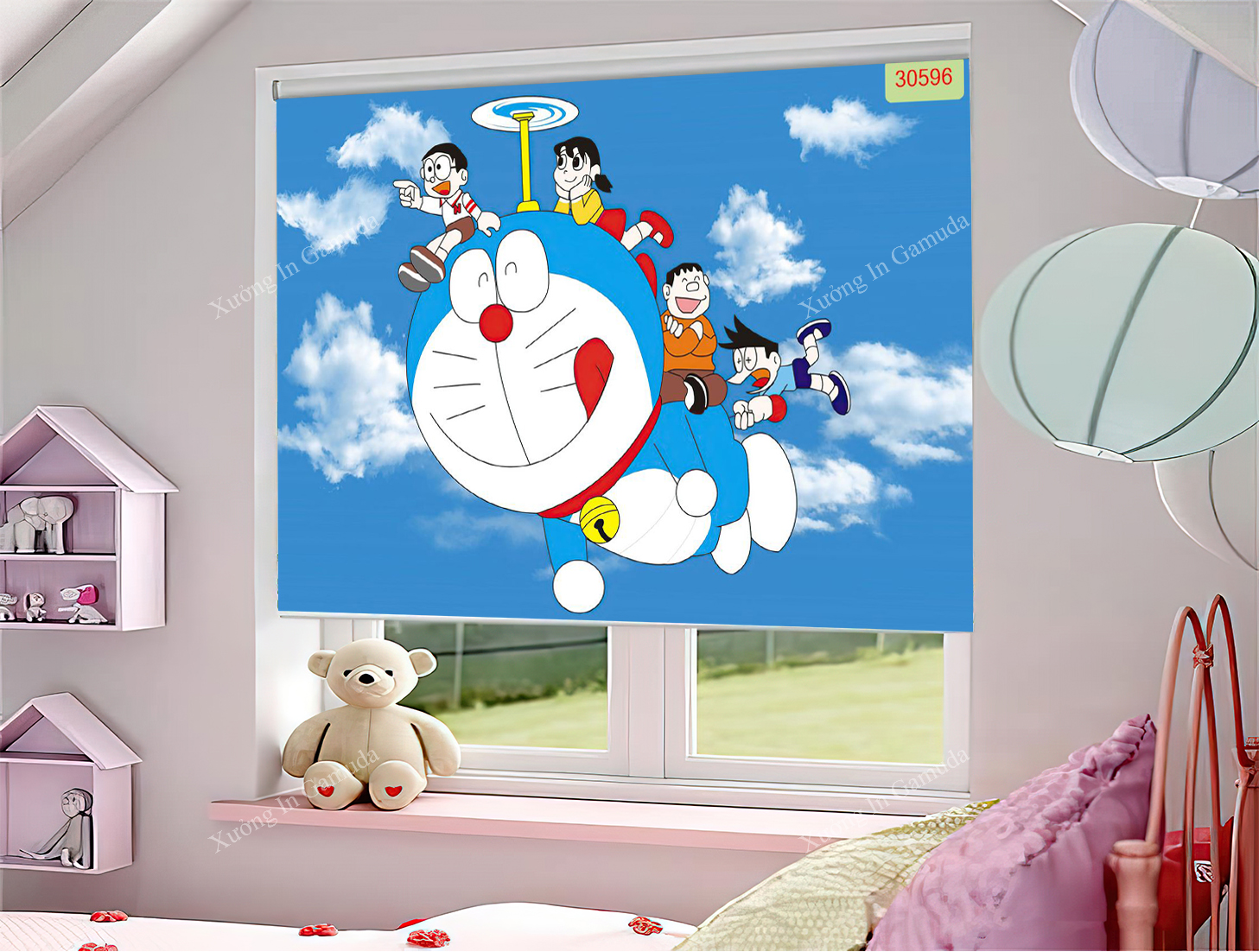 In ấn và sản xuất rèm cuốn tranh giá rẻ tại xưởng in Gamuda