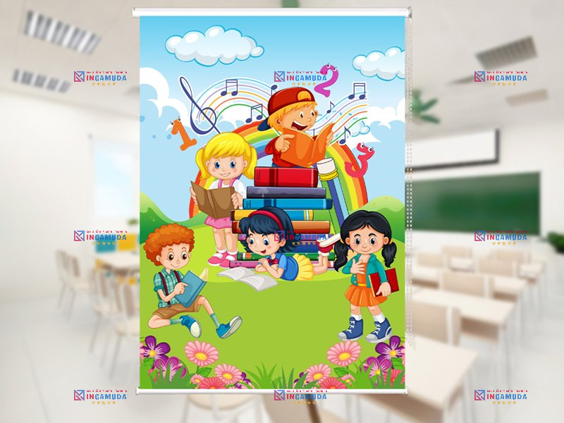 Rèm Cuốn Cho Trường Học Lựa Chọn Các Mẫu Rèm Cuốn Đẹp Nhất Độc Quyền Tại Xưởng In Gamuda Năm Học 2024-2025