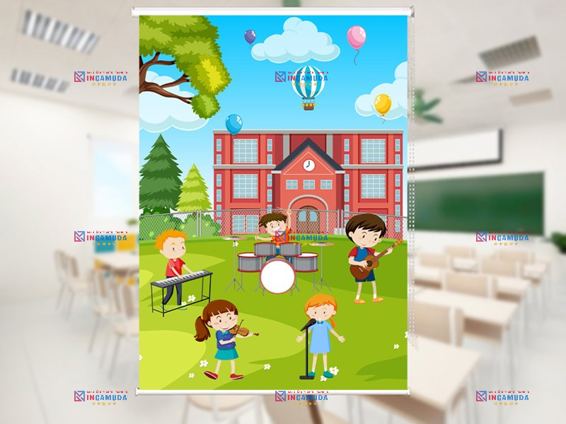 Rèm Cuốn Cho Trường Học Lựa Chọn Các Mẫu Rèm Cuốn Đẹp Nhất Độc Quyền Tại Xưởng In Gamuda Năm Học 2024-2025