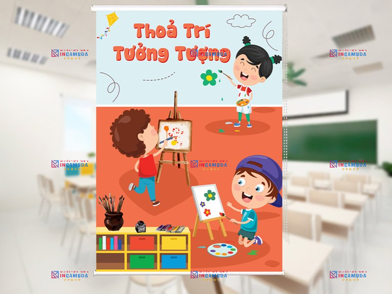 Rèm Cuốn Cho Trường Học Lựa Chọn Các Mẫu Rèm Cuốn Đẹp Nhất Độc Quyền Tại Xưởng In Gamuda Năm Học 2024-2025